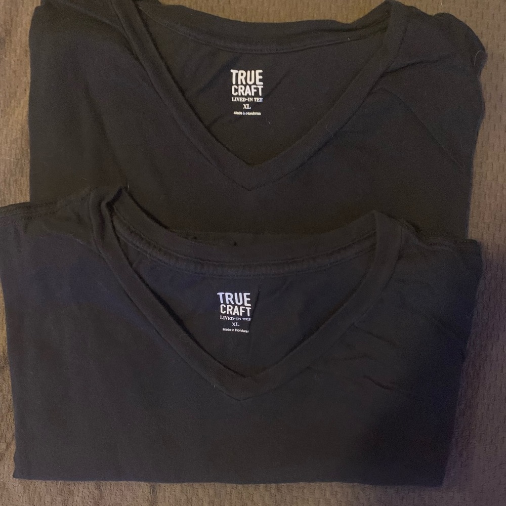True Craft Black V Neck *two pack*